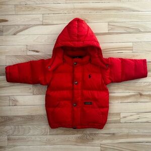 Polo Ralph Lauren Down Filled Puffer Jacket Baby 18 Months Red